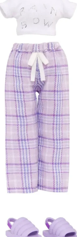 JUNIOR HIGH - POUPEE MANNEQUIN 22CM - VIOLET PYJAMA PARTY