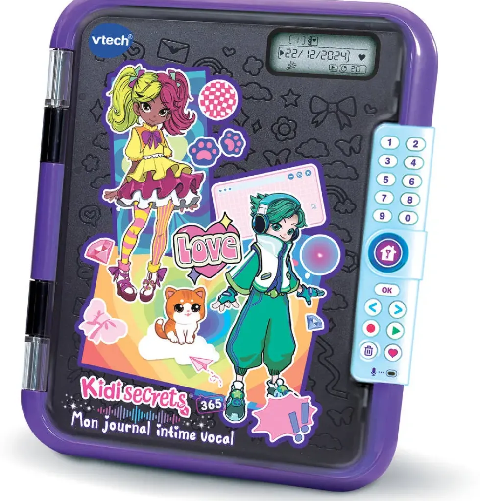 KIDISECRETS 365 - MON JOURNAL INTIME VOCAL NOIR