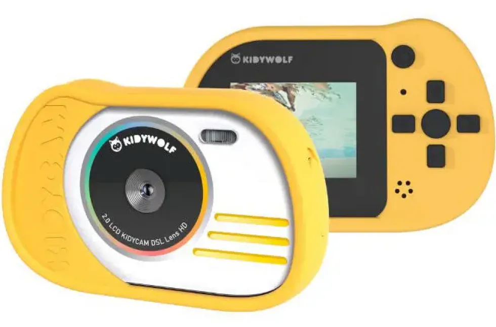 KIDYCAM- APPAREIL PHOTO ETANCHE 8MP AVEC 16GB MEMOIRE JAUNE