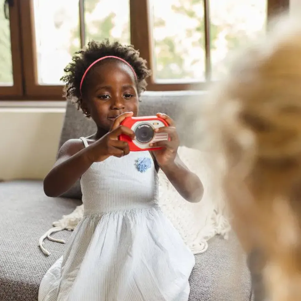 KIDYWOLF- APPAREIL PHOTO ETANCHE 8MP AVEC 16GB MEMOIRE ROUGE
