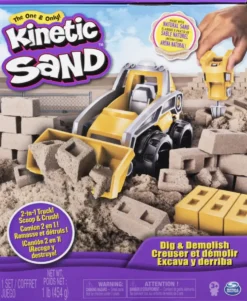 KINETIC SAND - COFFRET CHANTIER CREUSER ET DEMOLIR 454 G