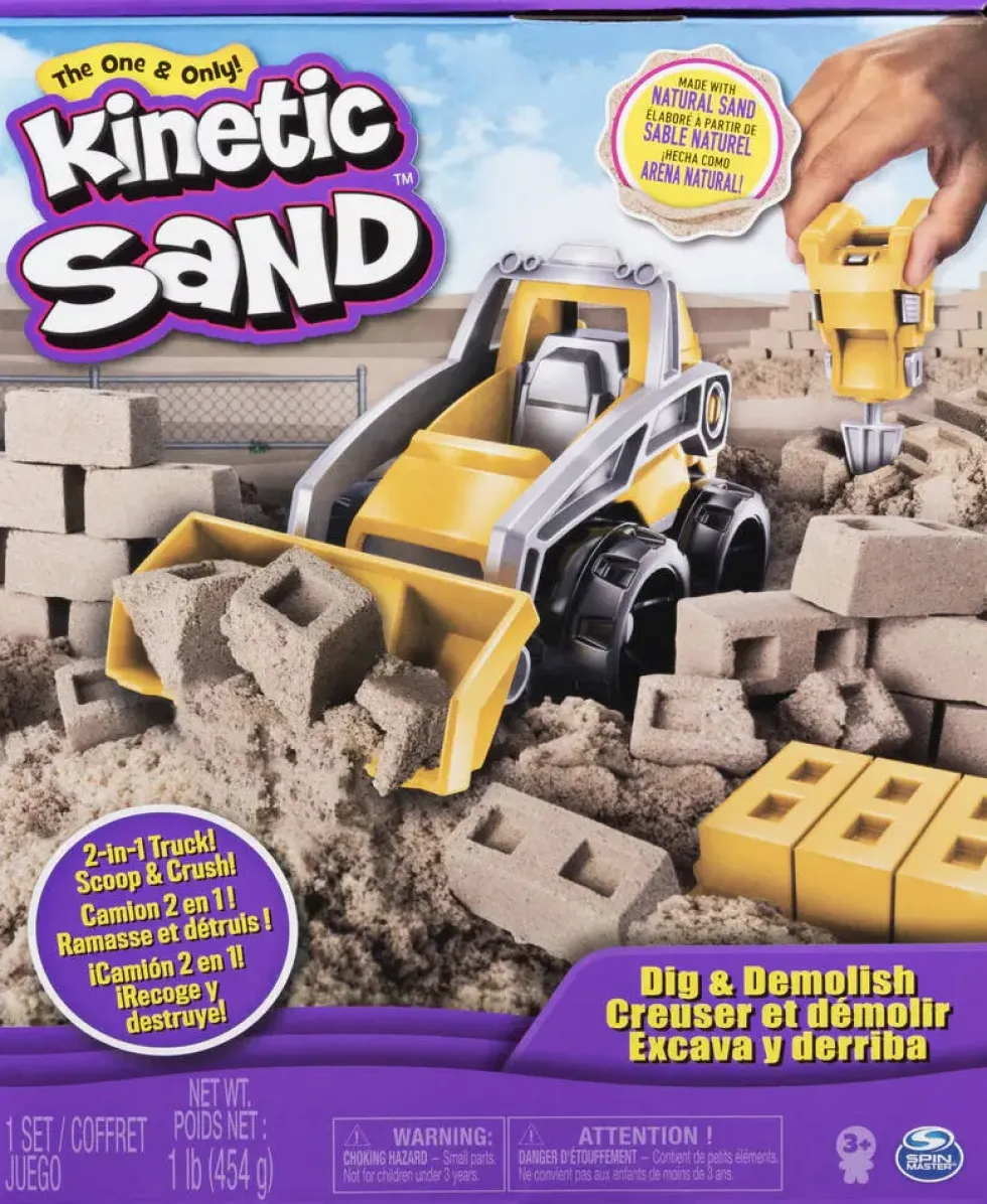 KINETIC SAND - COFFRET CHANTIER CREUSER ET DEMOLIR 454 G