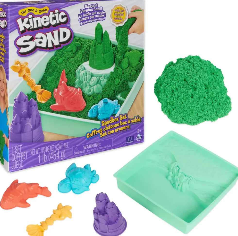 KINETIC SAND - COFFRET CHATEAU-BAC A SABLE 454 G