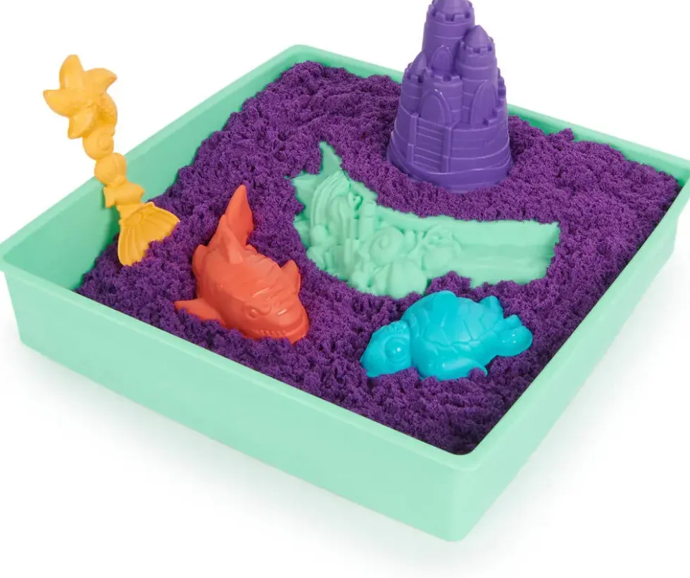 KINETIC SAND - COFFRET CHATEAU-BAC A SABLE 454 G