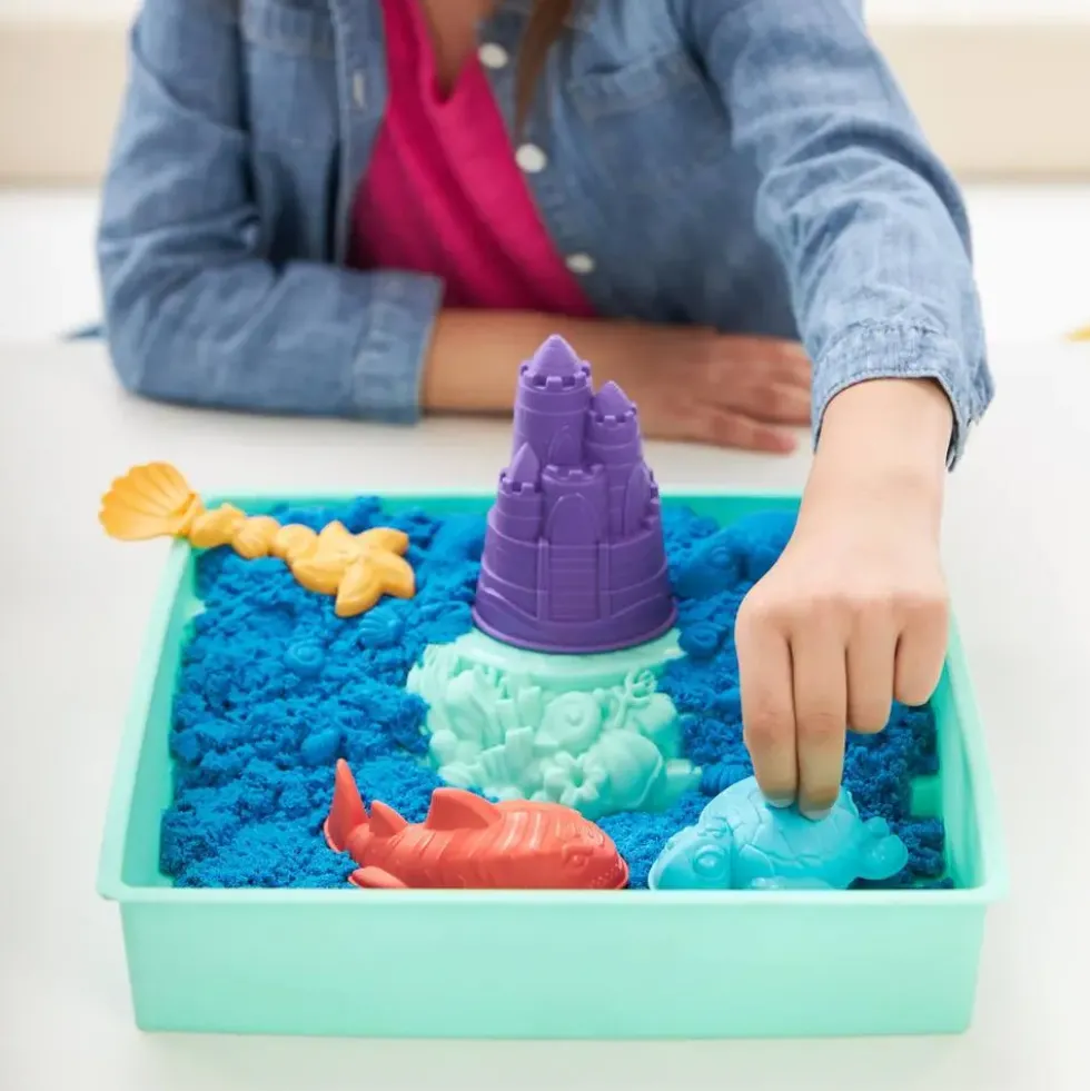 KINETIC SAND - COFFRET CHATEAU-BAC A SABLE 454 G