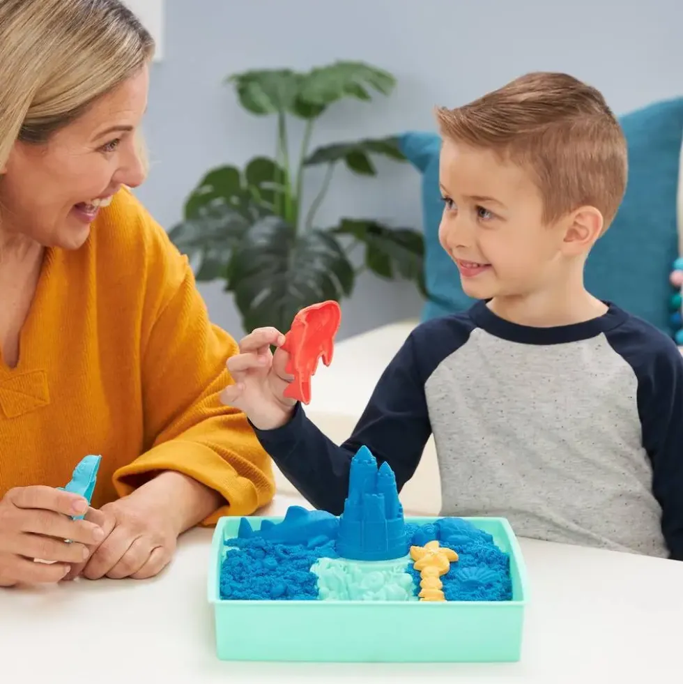KINETIC SAND - COFFRET CHATEAU-BAC A SABLE 454 G