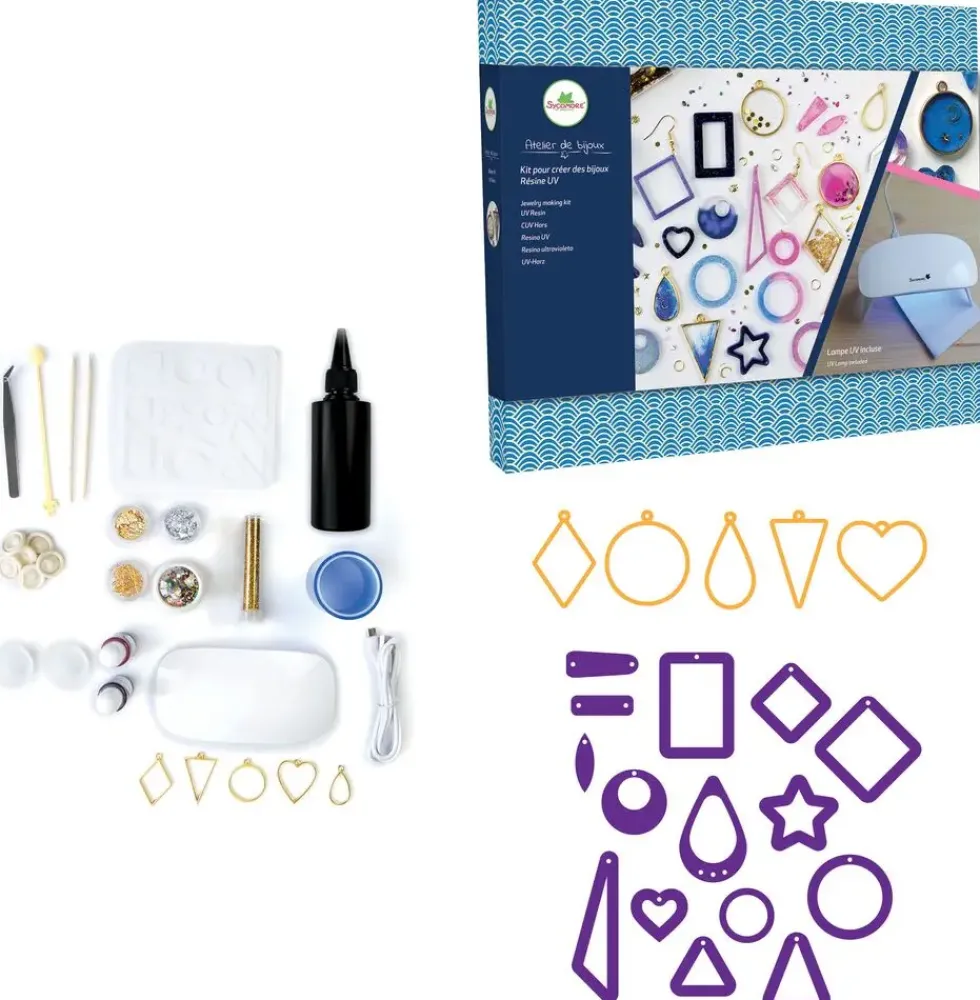 KIT CREATION - ATELIER DE BIJOUX RESINE UV