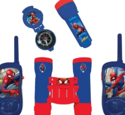 KIT D’AVENTURIER AVEC TALKIE-WALKIES PORTÉE 120M SPIDER-MAN