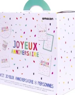 KIT JOYEUX ANNIVERSAIRE 8 PERSONNES