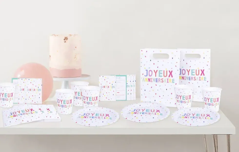 KIT JOYEUX ANNIVERSAIRE 8 PERSONNES