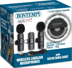KIT RESEAU SOCIAL AVEC MICROPHONE CRAVATES SANS FIL