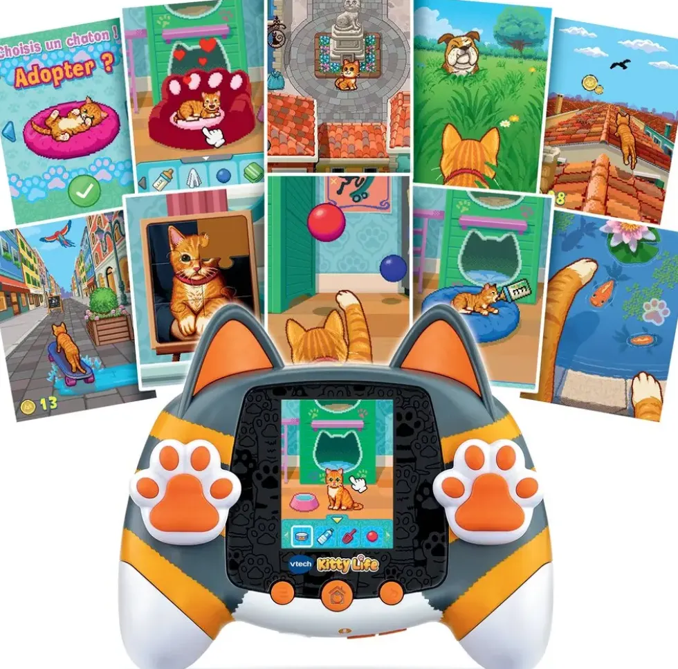 KITTY LIFE ORANGE-GRIS