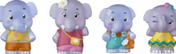 KLOROFIL - LOT DE 4 PERSONNAGES FAMILLE ELEPHANT