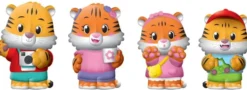 KLOROFIL - LOT 4 PERSONNAGES FAMILLE TIGRE