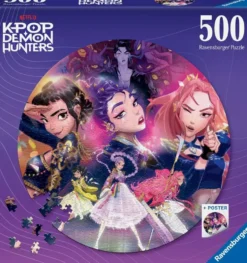 KPOP DEMON HUNTERS - PUZZLE ROND 500 PIECES