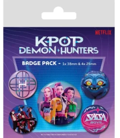 K-POP DEMON HUNTERS - SET DE 5 BADGES