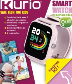 KURIO - LA MONTRE CONNECTEE ROSE