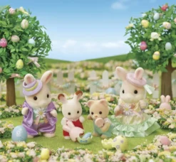 LA CHASSE AUX ŒUFS DES FRERES ET SŒURS LAPIN MARGUERITE - SYLVANIAN FAMILLES