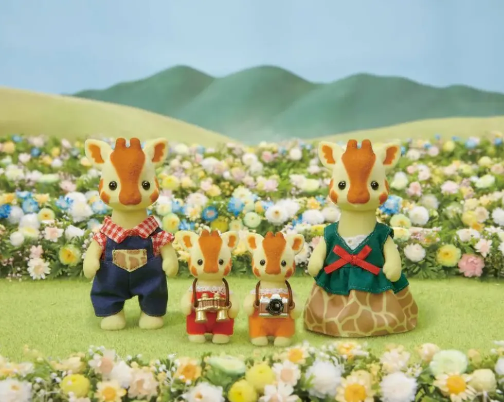 LA FAMILLE GIRAFE - SYLVANIAN FAMILLES