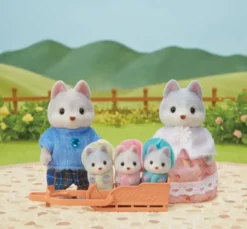 LA FAMILLE HUSKY -SYLVANIAN FAMILLES