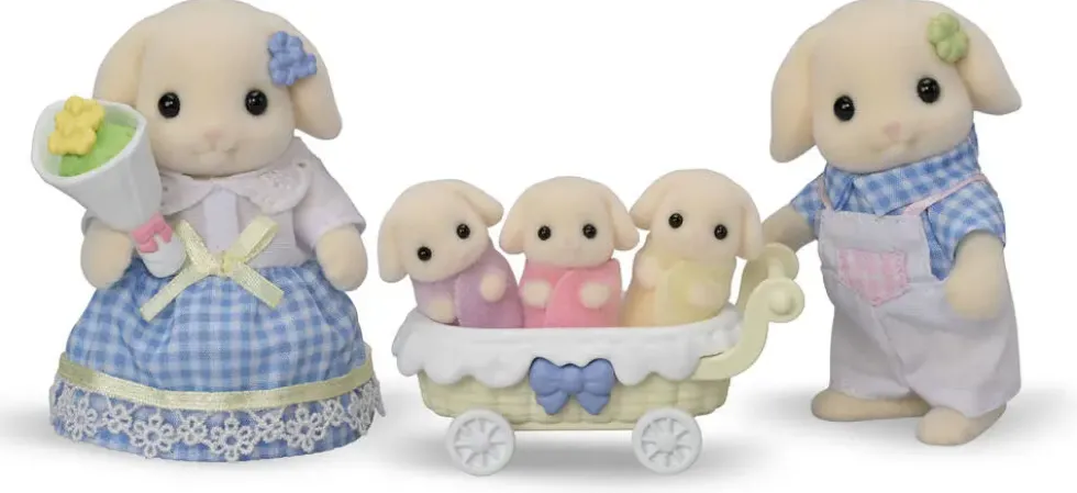 LA FAMILLE LAPIN BELIER - SYLVANIAN FAMILLES