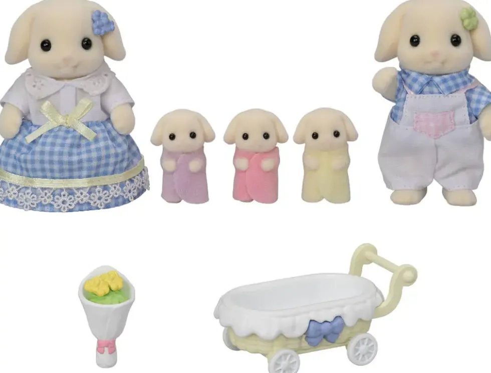 LA FAMILLE LAPIN BELIER - SYLVANIAN FAMILLES