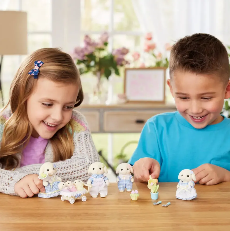 LA FAMILLE LAPIN BELIER - SYLVANIAN FAMILLES
