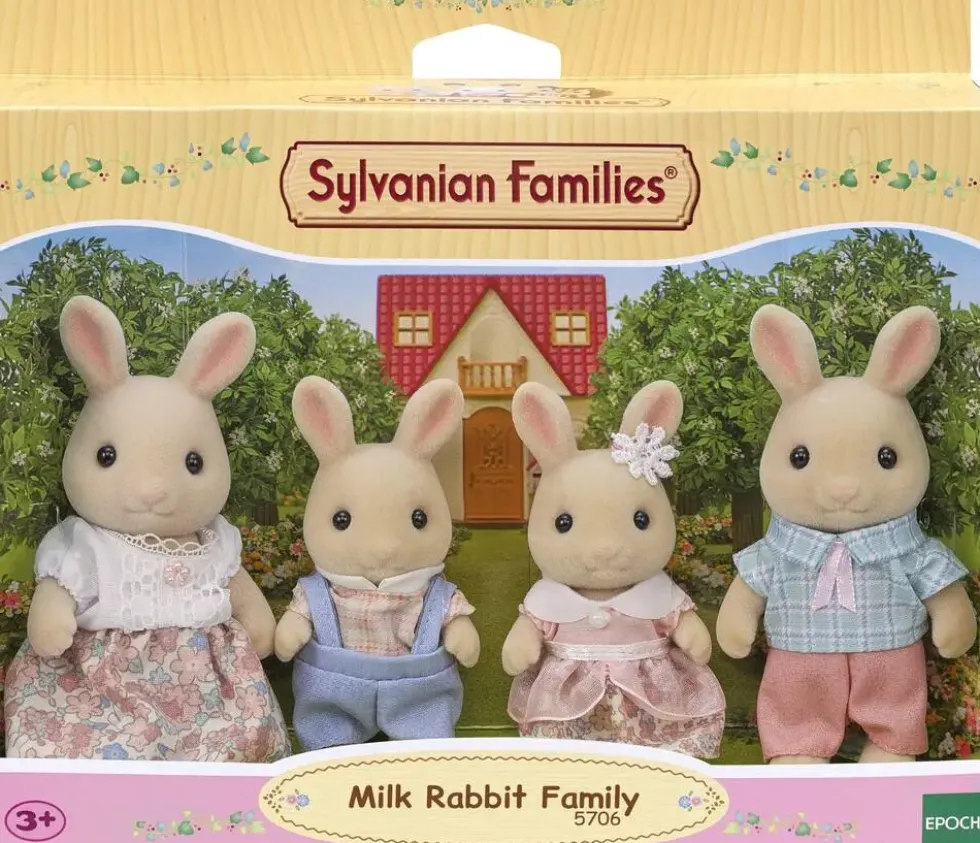 LA FAMILLE LAPIN CREME - SYLVANIAN FAMILLES