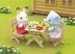 LA FILLE ELEPHANT ET SON SET DE PIQUE-NIQUE - SYLVANIAN FAMILLE