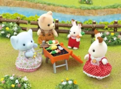 LA FILLE ELEPHANT ET SON SET DE PIQUE-NIQUE - SYLVANIAN FAMILLE