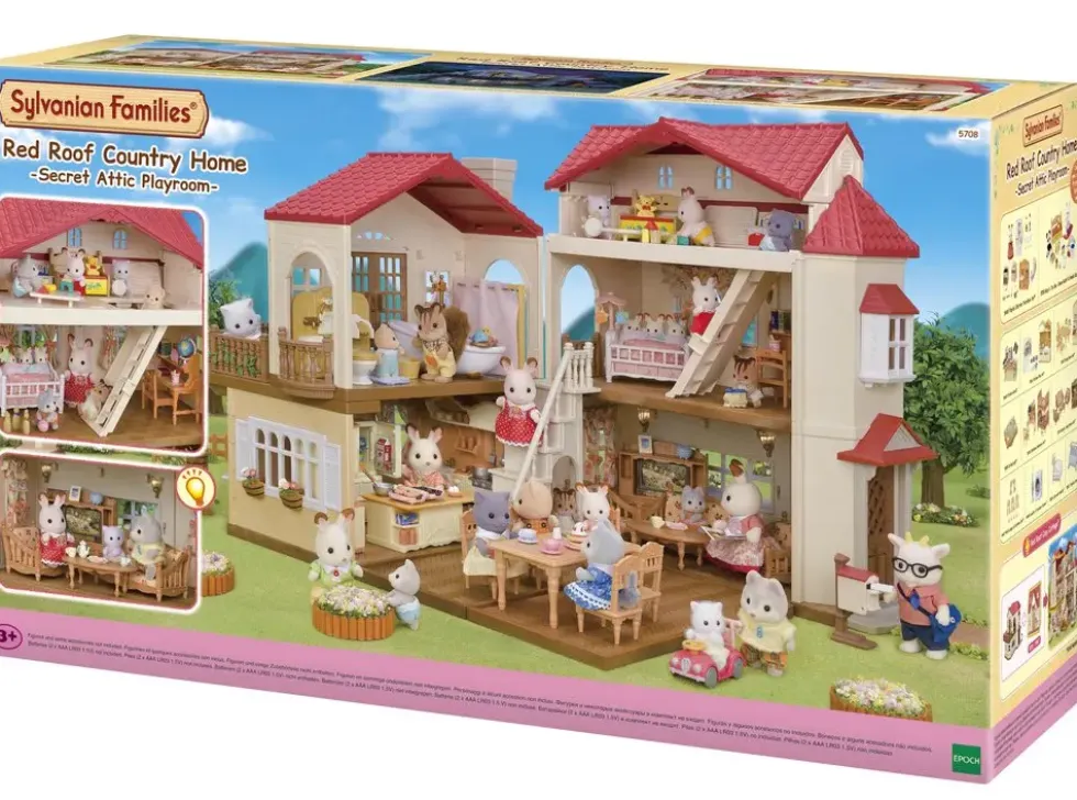 LA GRANDE MAISON ECLAIREE ET SA PIECE SECRETE - SYLVANIAN MAISON
