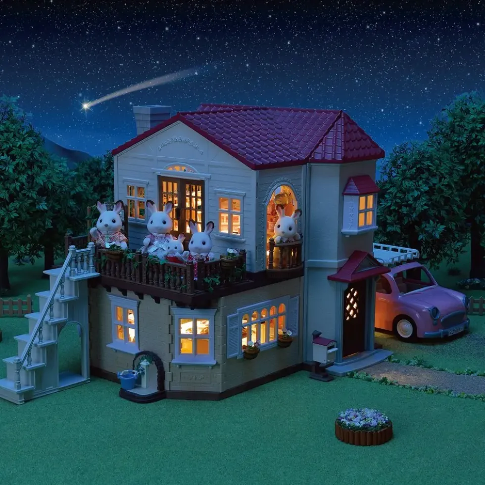 LA GRANDE MAISON ECLAIREE ET SA PIECE SECRETE - SYLVANIAN MAISON