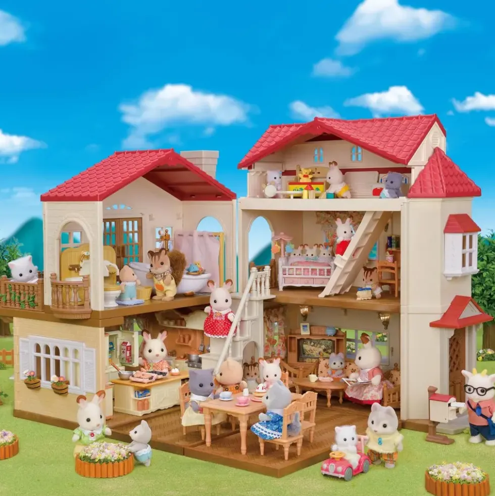 LA GRANDE MAISON ECLAIREE ET SA PIECE SECRETE - SYLVANIAN MAISON