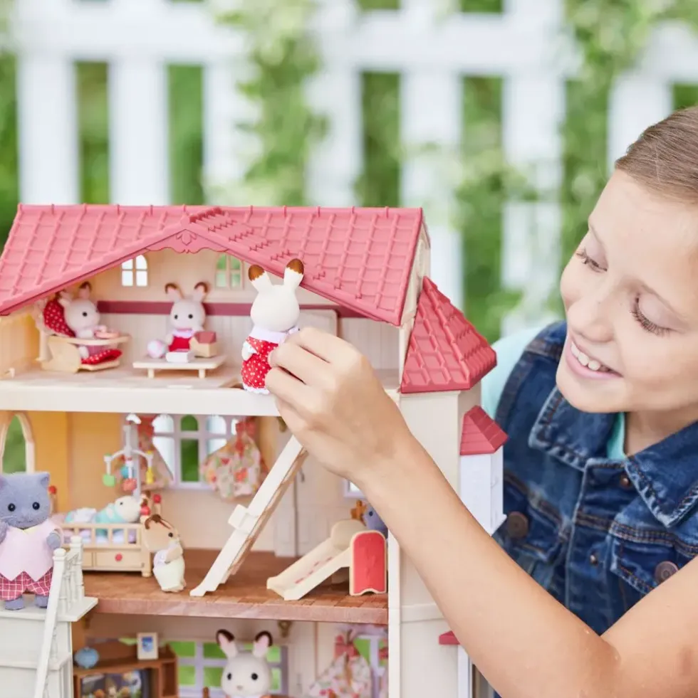 LA GRANDE MAISON ECLAIREE ET SA PIECE SECRETE - SYLVANIAN MAISON