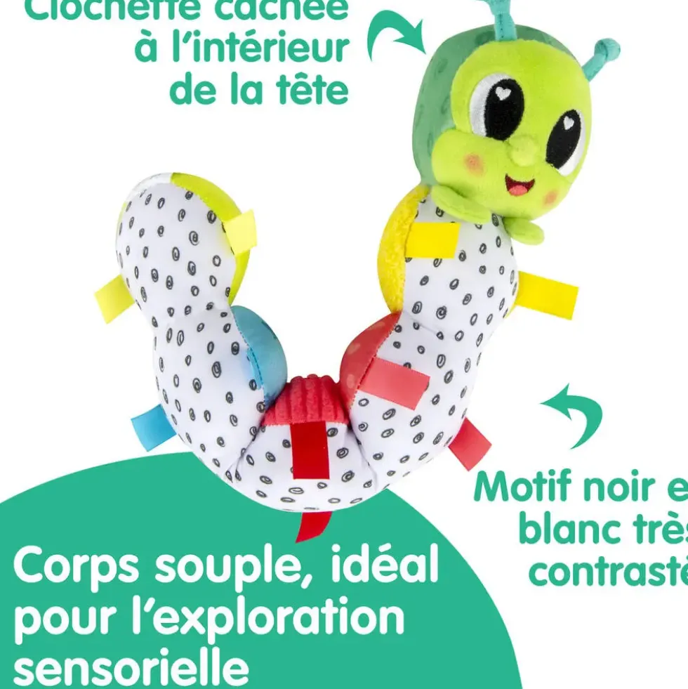 LAMAZE - PELUCHE LA CHENILLE ARTICULEE
