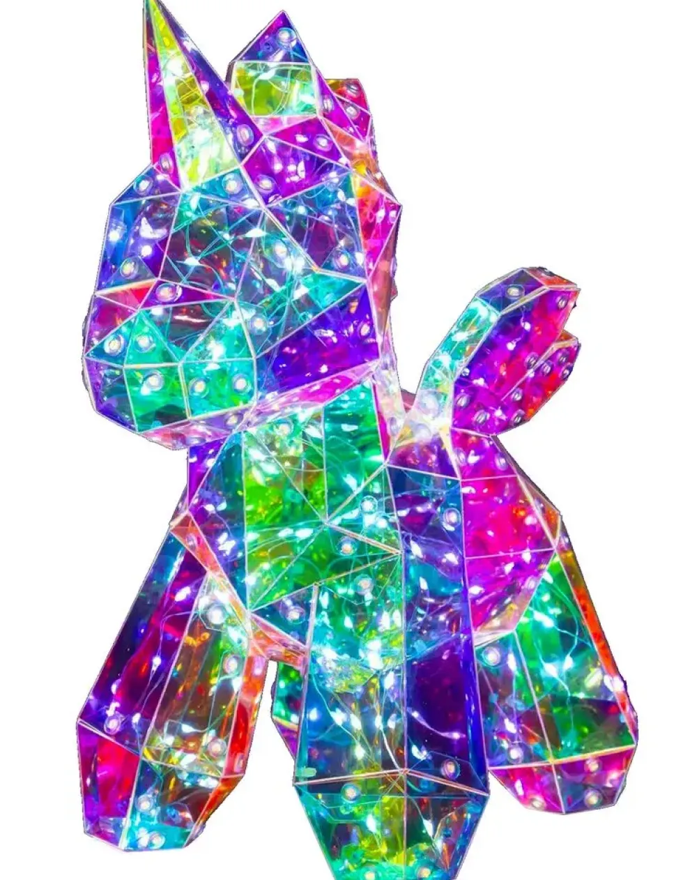 LAMPE DECO LICORNE ORIGAMI
