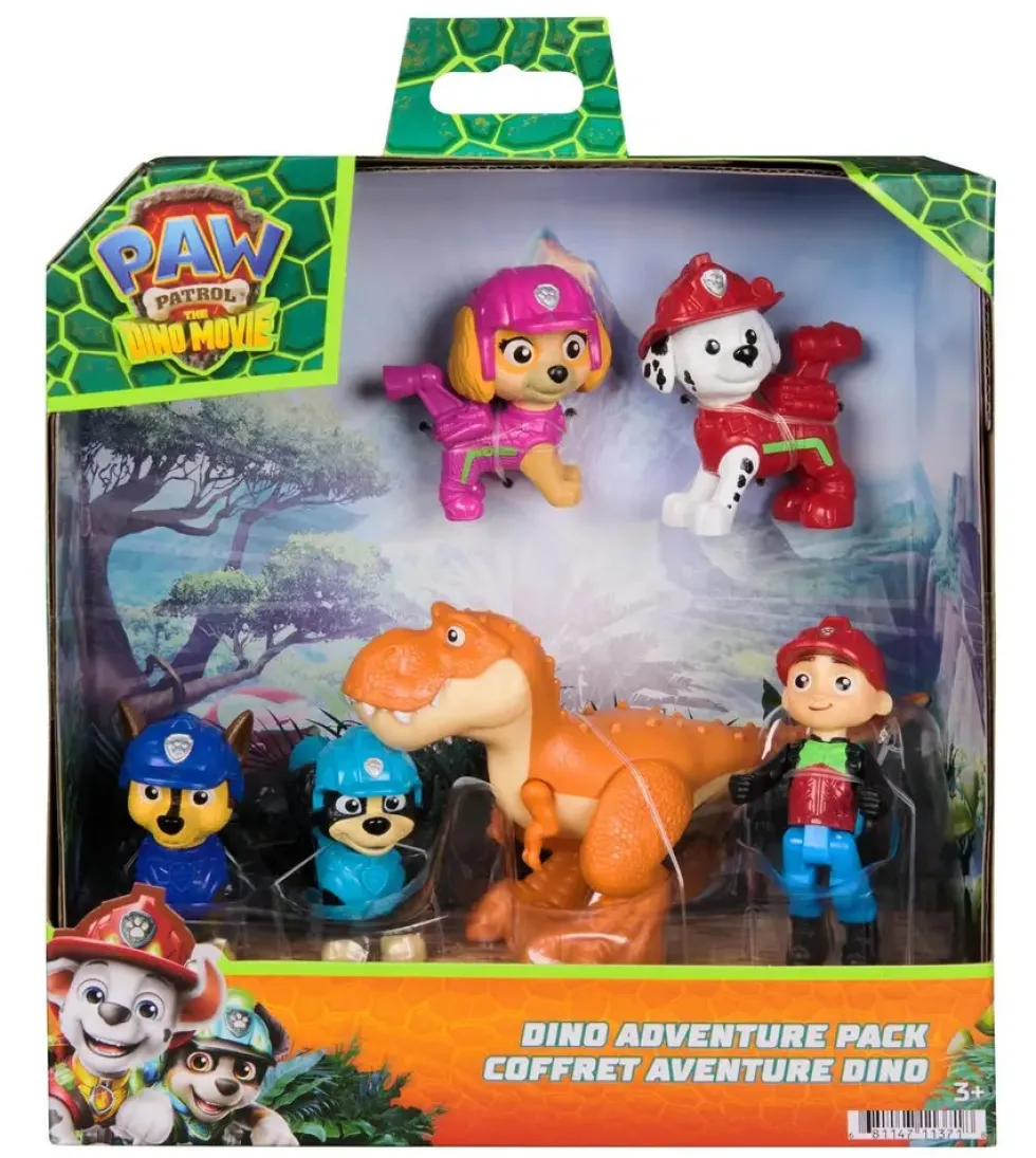 LA PAT'PATROUILLE - COFFRET FIGURINES AVENTURE - FILM MISSION DINO