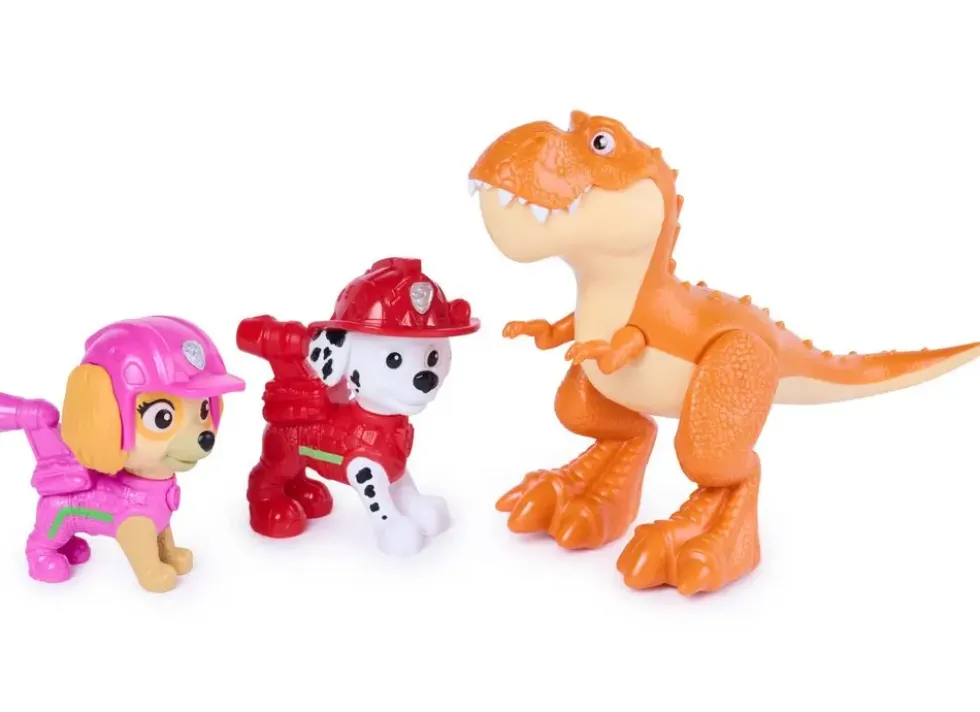 LA PAT'PATROUILLE - COFFRET FIGURINES AVENTURE - FILM MISSION DINO