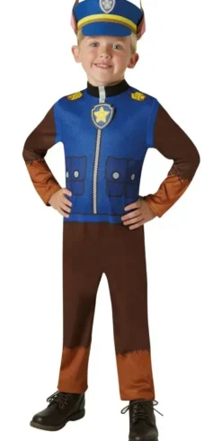 LA PAT' PATROUILLE - DEGUISEMENT CLASSIQUE CHASE - TAILLE S 3-4 ANS