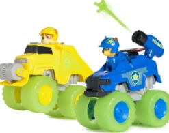 LA PAT'PATROUILLE- PACK DE 2 VEHICULES GLOW IN THE DARK RESCUE WHEELS