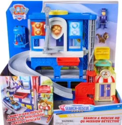 LA PAT' PATROUILLE - PLAYSET POSTE DE POLICE PUP SQUAD SEARCH & RESCUE