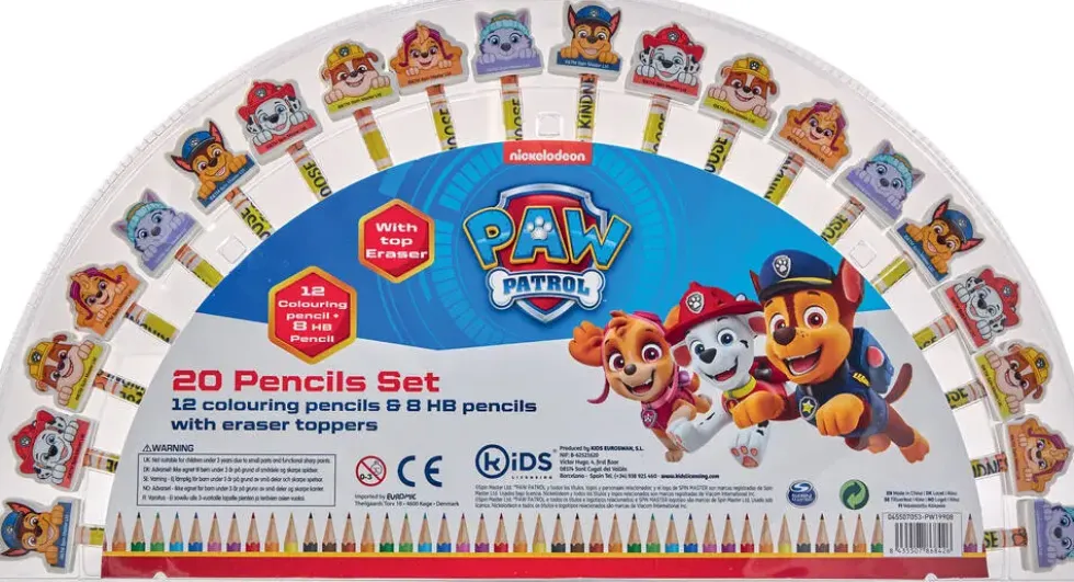 LA PAT'PATROUILLE - SET PAPETERIE 20 PIECES