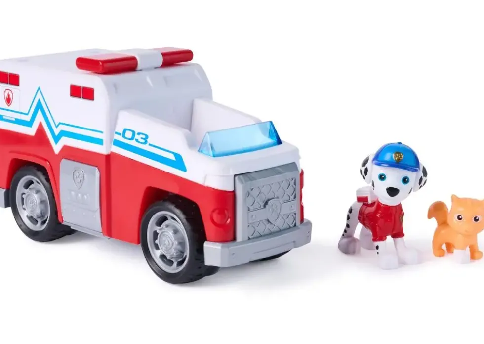 LA PAT' PATROUILLE - VEHICULE + FIGURINE SEARCH & RESCUE MARCUS