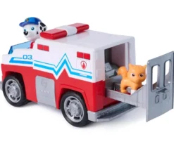 LA PAT' PATROUILLE - VEHICULE + FIGURINE SEARCH & RESCUE MARCUS