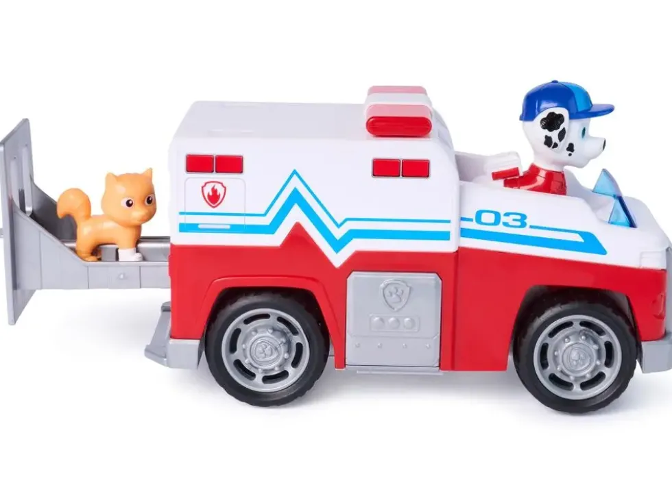LA PAT' PATROUILLE - VEHICULE + FIGURINE SEARCH & RESCUE MARCUS