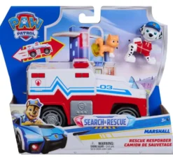 LA PAT' PATROUILLE - VEHICULE + FIGURINE SEARCH & RESCUE MARCUS