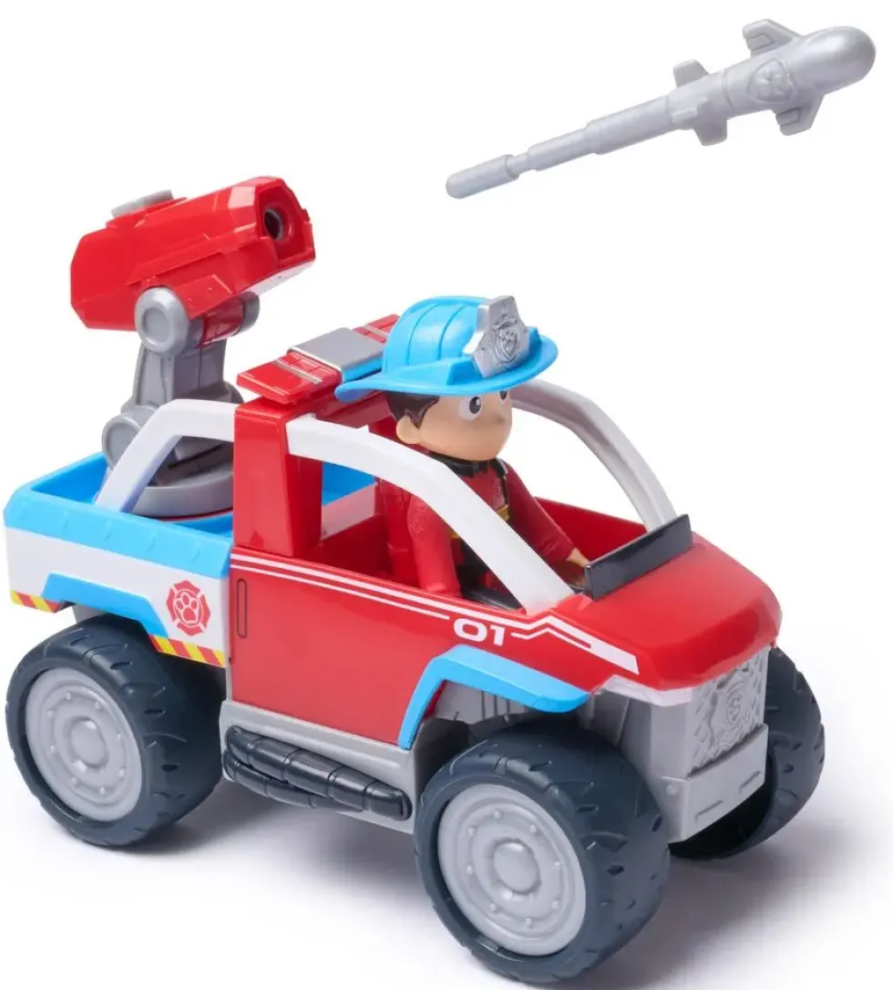 LA PAT' PATROUILLE - VEHICULE + FIGURINE FIRE RESCUE RYDER