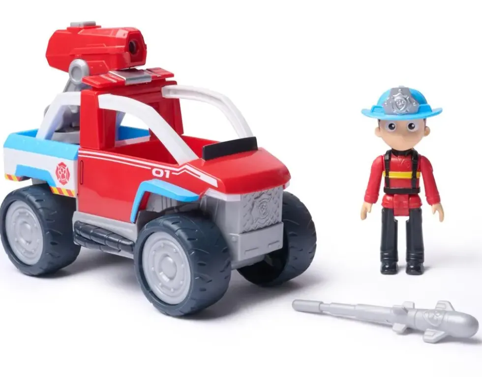 LA PAT' PATROUILLE - VEHICULE + FIGURINE FIRE RESCUE RYDER