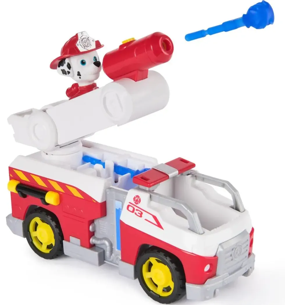 LA PAT' PATROUILLE - VEHICULE + FIGURINE FIRE RESCUE MARCUS