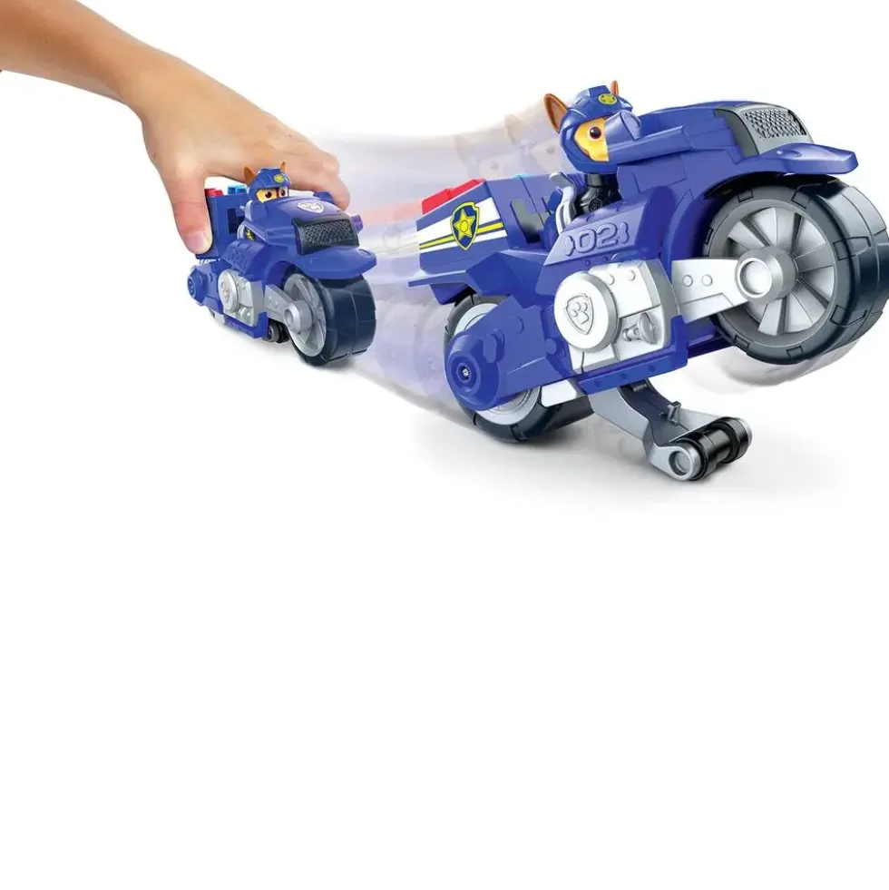 LA PAT'PATROUILLE VEHICULE + FIGURINE MOTO PUPS